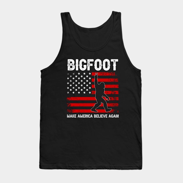 Bigfoot 2024 - Make America Believe Again Tank Top by GreenCraft